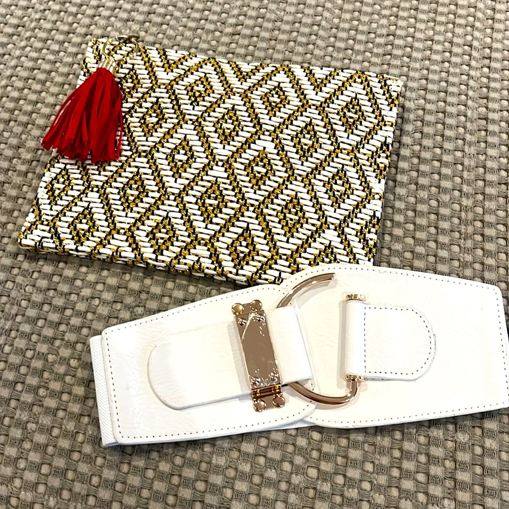 NWOT bag and belt.